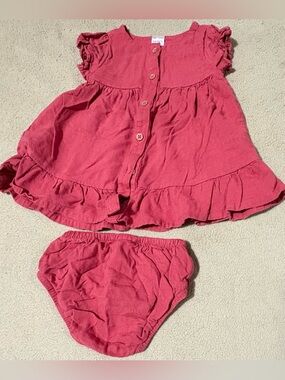 Carter's Pink Button-Front Baby Dress